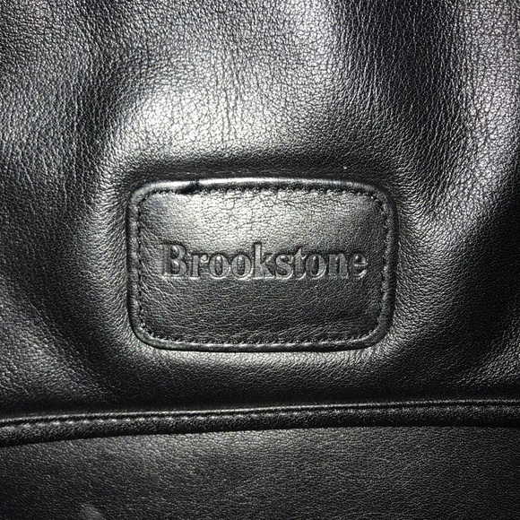 TRADED double leather Brookstone laptop bag - Picture 2 of 5